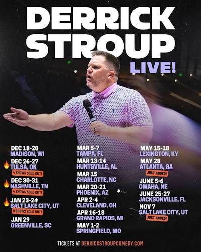 Derrick Stroup concert tour poster 2026 & 2027